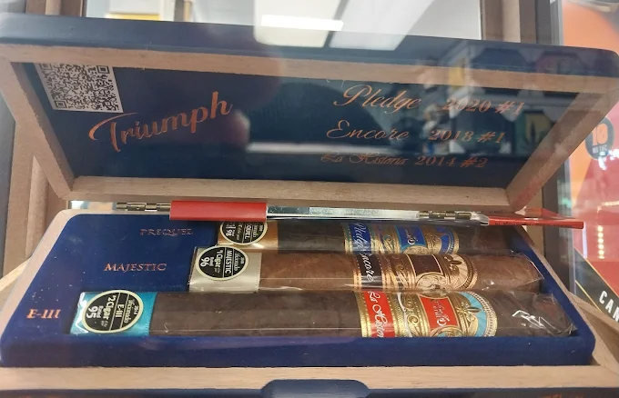 Premium cigar selection