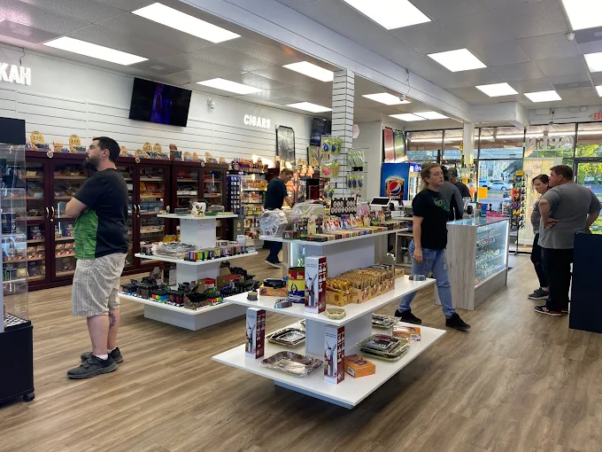 Clean modern store interior